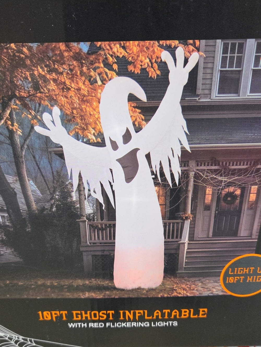10ft White Ghost Inflatable Halloween Decoration